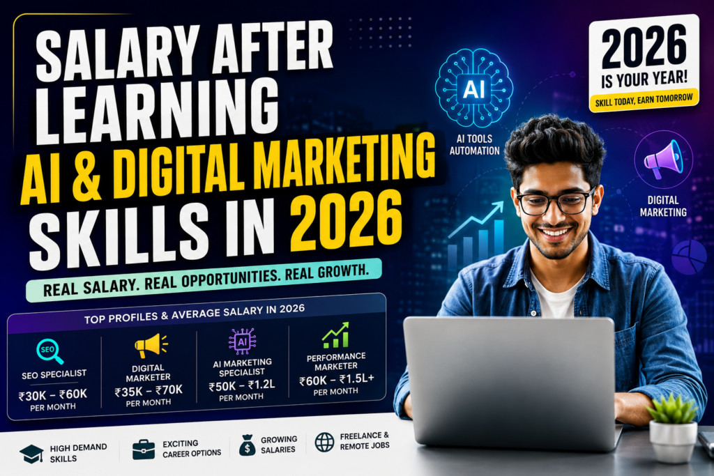 Salary After Learning AI & Digital Marketing Skills in 2026